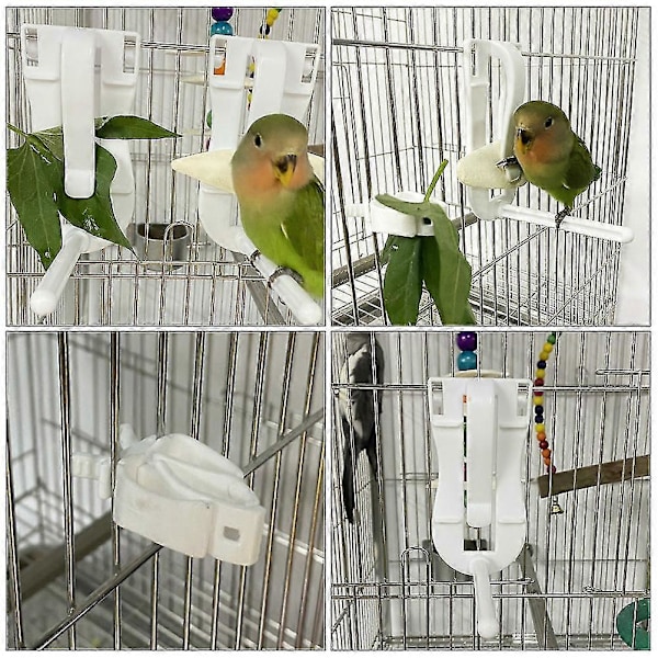 2 kpl Papukaiset Vihannekset Leikkuri Monitoiminen Kiinteä Leikkuri Lintuhäkki Tarvikkeet (Valkoinen)