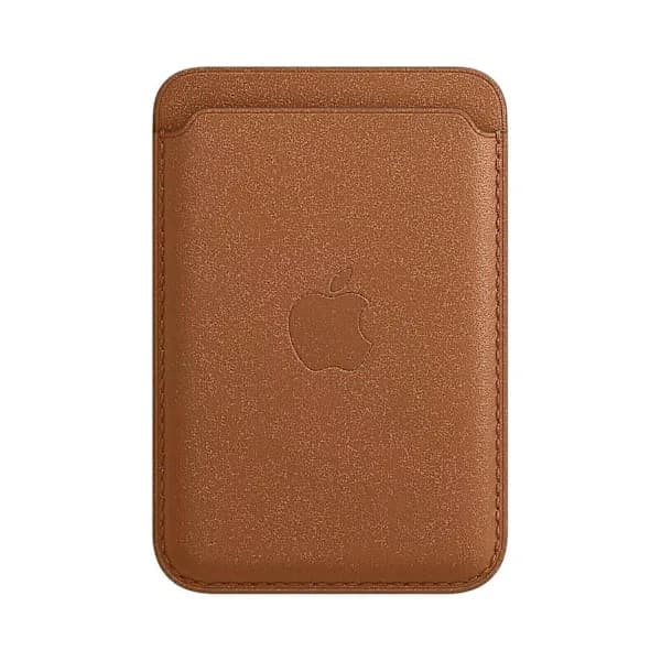 Officiel Apple læderpung med MagSafe til iPhone – Saddle Brown