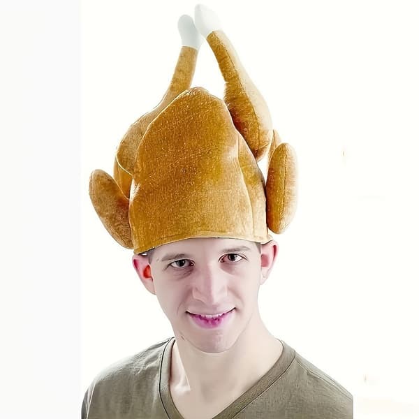 Hatt med kalkun-drumstick til Thanksgiving