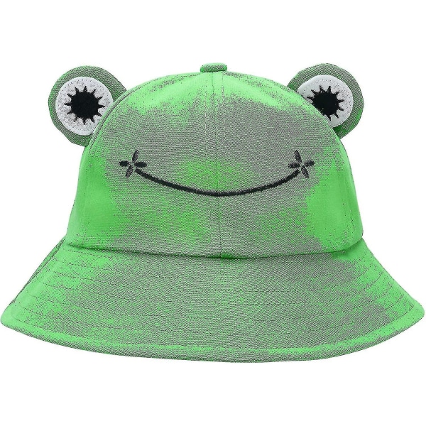 Frog Hat Hink Solhatt För Kvinnor Frog Hinkhatt Sommar Utomhus hopfällbar andningsbar buckethatt
