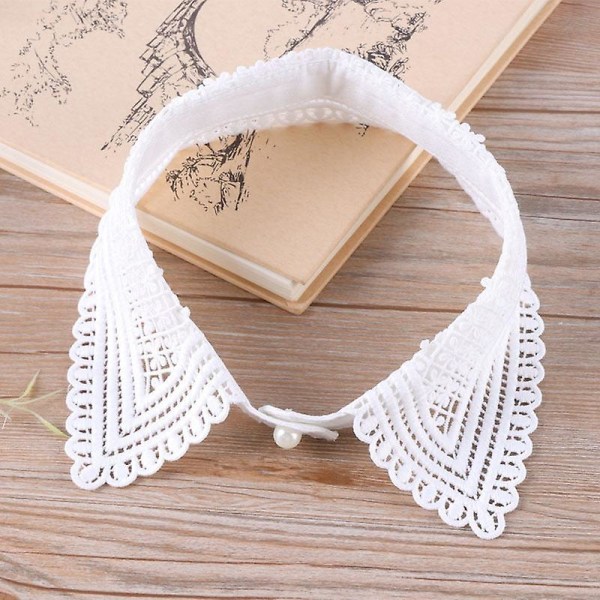 Girl Girl Women fake collar false tie Hollow out Stitching Embroidery Simple Clothing Collar Ring