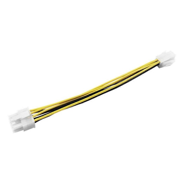 4-polet Han til 8-polet CPU Strømforsyningsadapterkonverter ATX Kabel 12V Strømforsyningskabel
