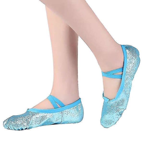Ballet Pointe Sko pigebånd Ballerina sko med tåpuder-24 (ruipei)