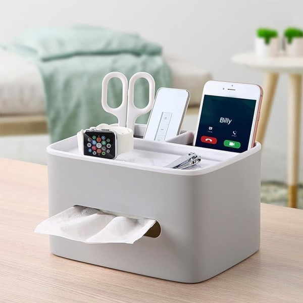 Multifunctional Tissue Box Rectangular Tissue Box with Lid