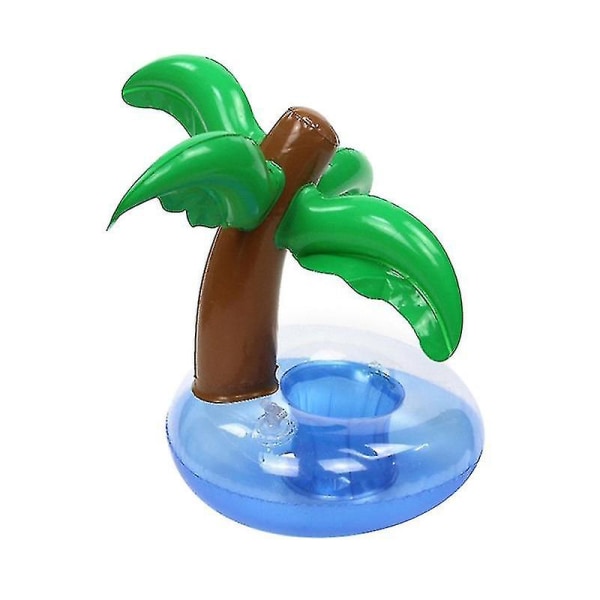 Mini Coconut Tree Uppblåsbara Dryck Underlägg Dryck Cup Stand Holder