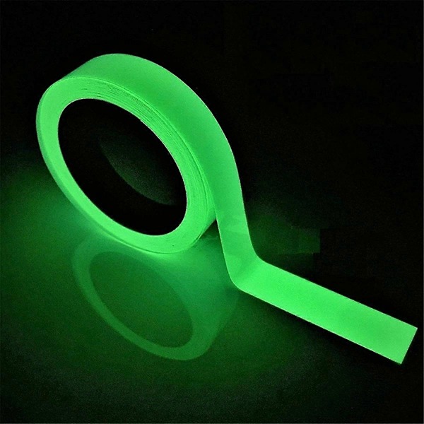 Glødende tape i mørket Lysende Luminescerende Nødutgang Merker Trapper, Vegger Trinn Utgangsskilt 2cm