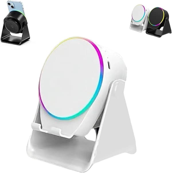 4-i-1 360° Roterende Bluetooth Højttalerstativ Black