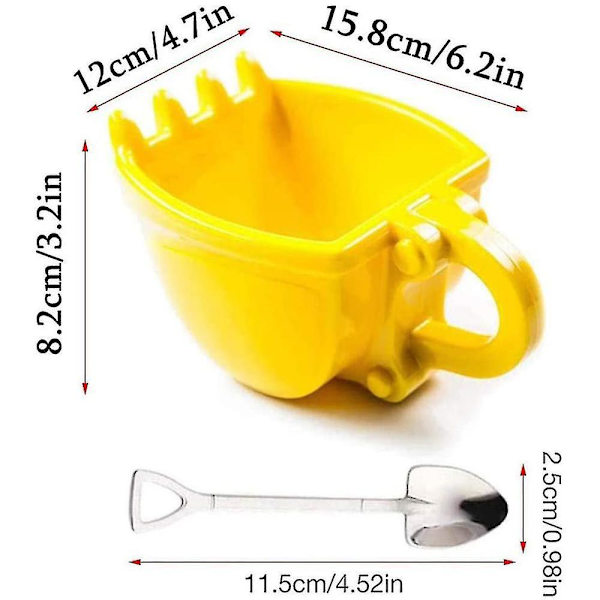 330 ml gravemaskine 3D kaffekop, ABS gravemaskine model design kaffekop ny drikkekop med rustfrit