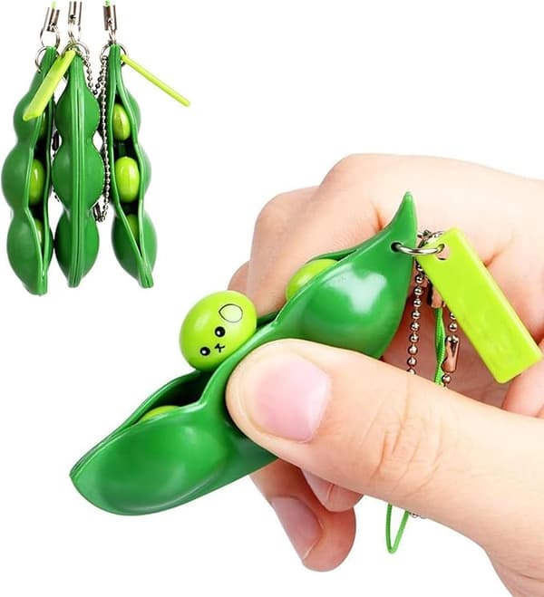 3-delt sett med Maodou fidget spinner nøkkelringer