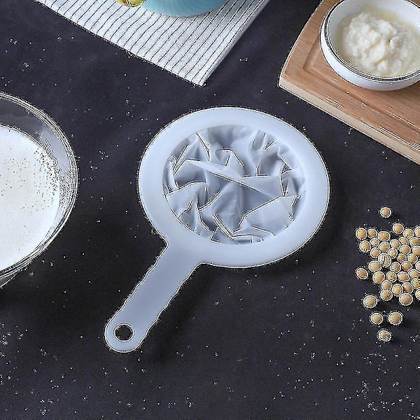 Ultra fint nylon mesh si, plast sigte filter ske til sojamælk kaffe mælk yoghurt juice