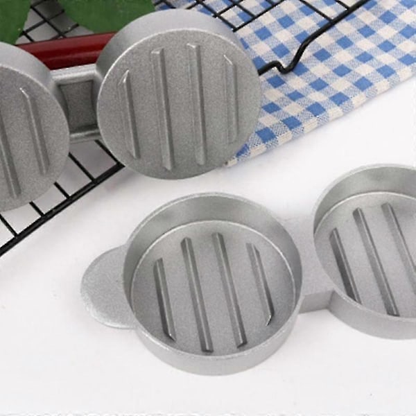 Mini Hamburgerpresser, Non-Stick, 3 Sporer, Små Burgerkaker, Trippel Beef Burger Maker Mold Mac
