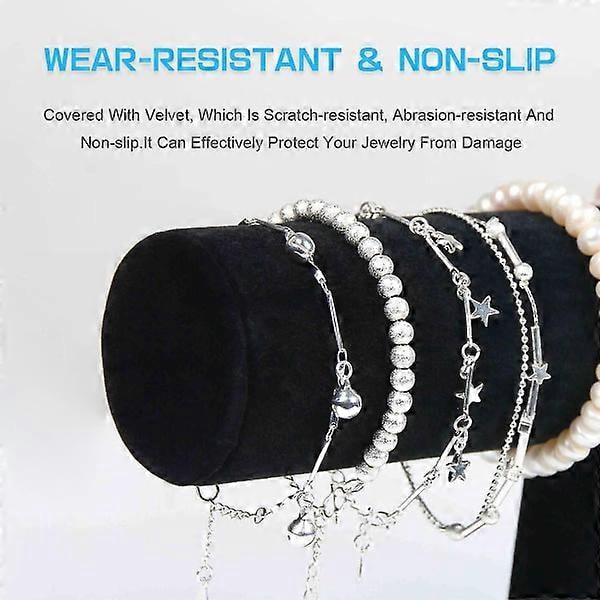Armbandshållare, Klockhållare, Sammetsarmbandshållare, T-formad Displayhållare, Lämplig för Smycken Armband Klocka Displayhållare, Vuxna, Kvinnor