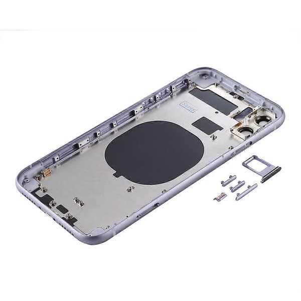 Bagpanel Dæksel med SIM-kortbakke & Sideknapper & Kameralinse til iPhone 11