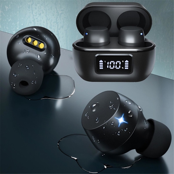 Hörlurar Bluetooth In Ear Bluetooth Hörlurar Dubbelt Läge 5.3 Hörlurar Ultra Lång Batteritid Digital Display Musik Bluetooth Hörlurar Rea