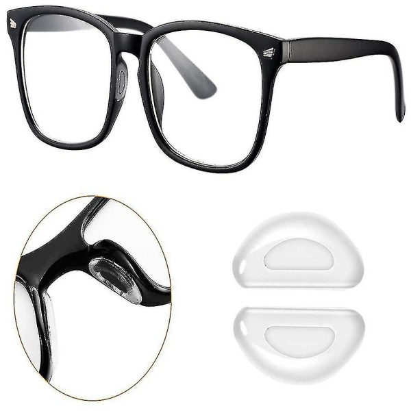 5 st självhäftande anti-slip silikon näskuddar för glasögon