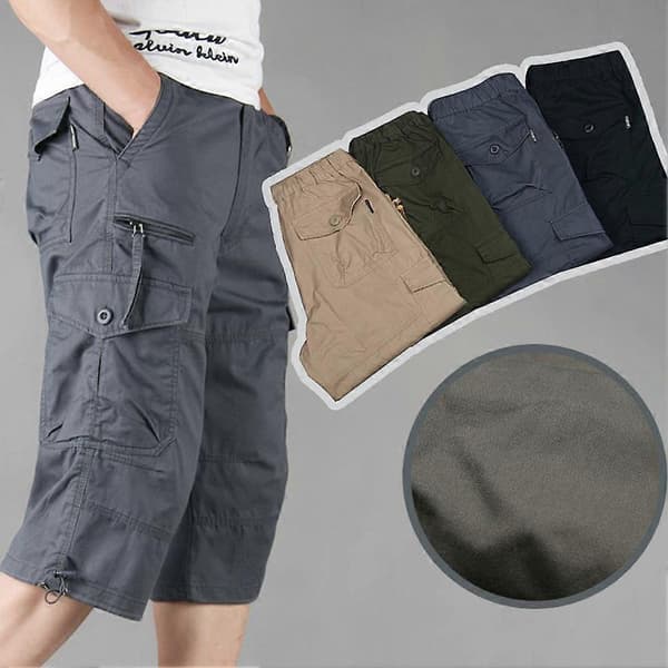 Cargo-shorts til mænd, afslappede, løse til sommer XL