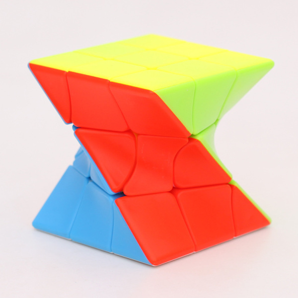 Cube Twist 3x3 Stickerless Speed Cube VIVID Color Magic Puzzle
