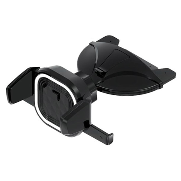 Bil Luftuttak CD-Port Telefonholder 360 Rotasjon Stativ Snap-on Brakett For Telefoner Mellom 4-6 Tommer