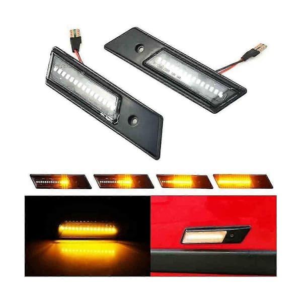 Strömmande Sidolampa LED Indikator Blinkers Bil För 3-serie E36 5-serie E34 7-serie E32