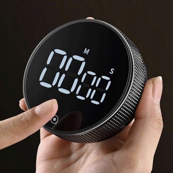 TG Digital Æggeur med Stopur - Køkkentimer - LED Sort