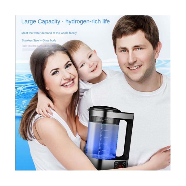 2l Elektrisk hydrogenberiket vannflaskemaskin Vannfilter Vanndispenser Hydrogenvanngen