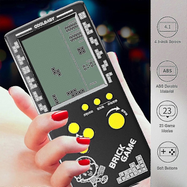 Rs-100 Tetris Pelikonsoli Klassikko Palikkapeli Puzzle Pelit Pelaaja Käsikonsoli Pelikone Tiilipelit Paristot Eivät Sisällybeyamis G - jue.T