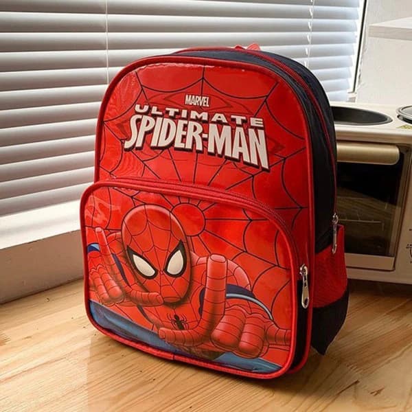 Marvel Barn Spindelmannen Ryggsäck Resväska Skolväska Red