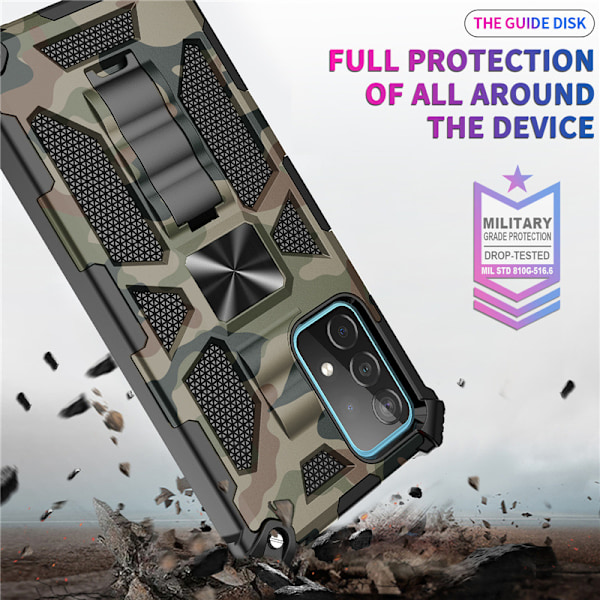 Sopii SM Galaxy S20 PLUS -sarjan naamiointisarjan matkapuhelinkoteloon Army green