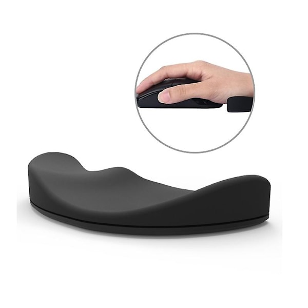 Silikonhandledsstöd Musmatta Höger Hand Version Svart Höger Hand