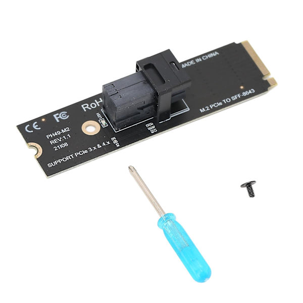Adapter Udvidelseskort M.2nvme Til U.2 64gt / S Stærk Kompatibilitet Support Nvme Protokoloverførsel Udvidelseskortph49-m2