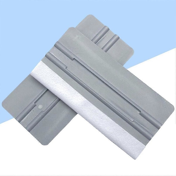 2-pack Bilfönsterfilmskrapa Plast Auto Squeegee Dekal Appliceringsverktyg (Grå)