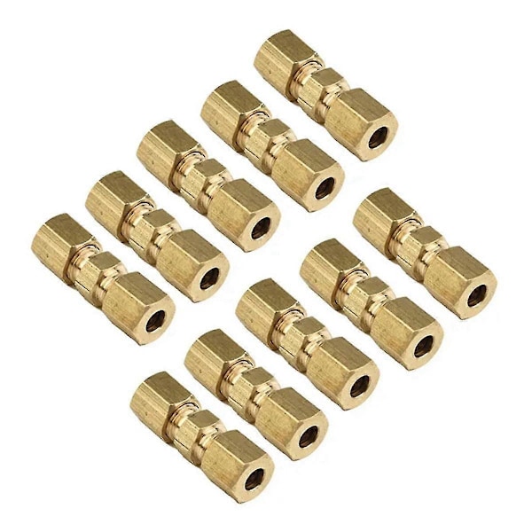 10 st Bromsrörskopplingar Utan Utvidgning 4,75 mm 3/16 Användbara Bromsrörskopplingar För Märkesbromsrör Biltillbehör