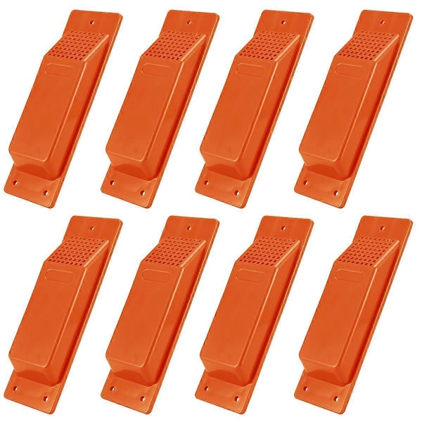 8-pack Ventilationskit för Fraktcontainrar, Tunga Arbetsförhållanden, Tillbehör för Fraktcontainrar, Luftcirkulation, Orange