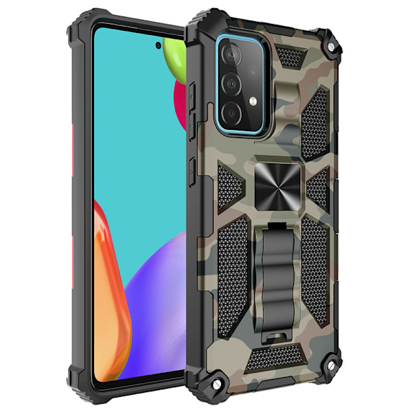 Sopii SM Galaxy S20 PLUS -sarjan naamiointisarjan matkapuhelinkoteloon Army green