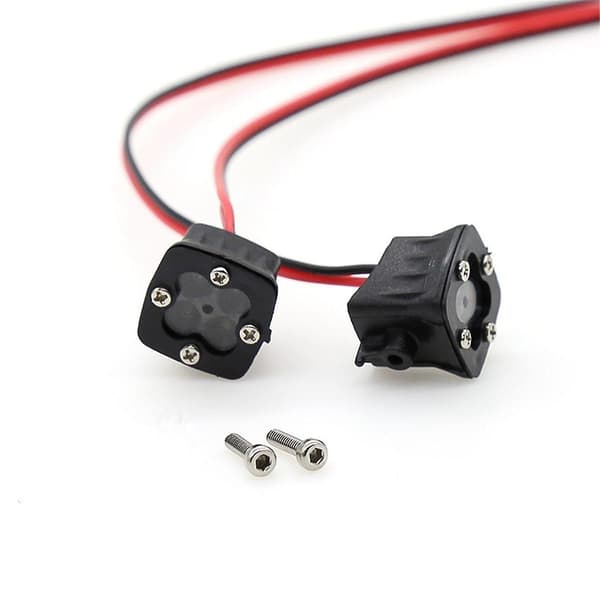 Egnet til 1/10 Simuleringsbil DIY Kvadratisk Lys Modelbil Skrog Bumper LED Spotlight