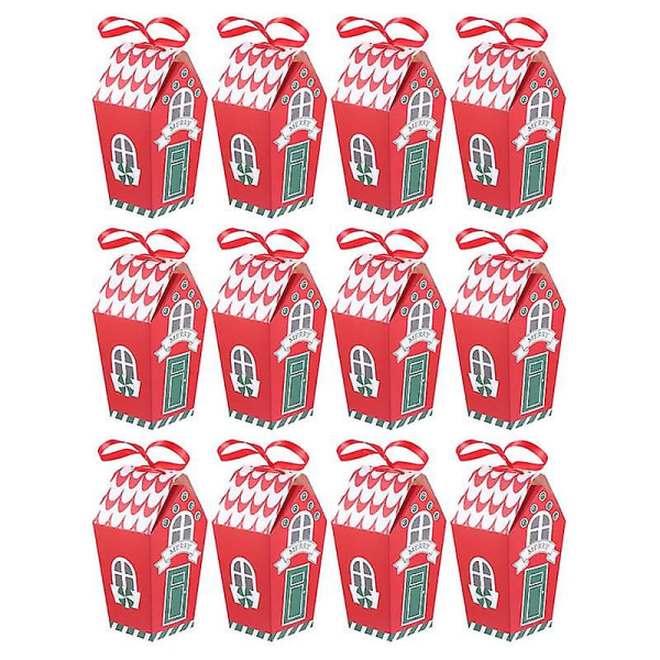 20pcs Paper Gift Box Christmas Gift Bag Household Candy Cereals Containers