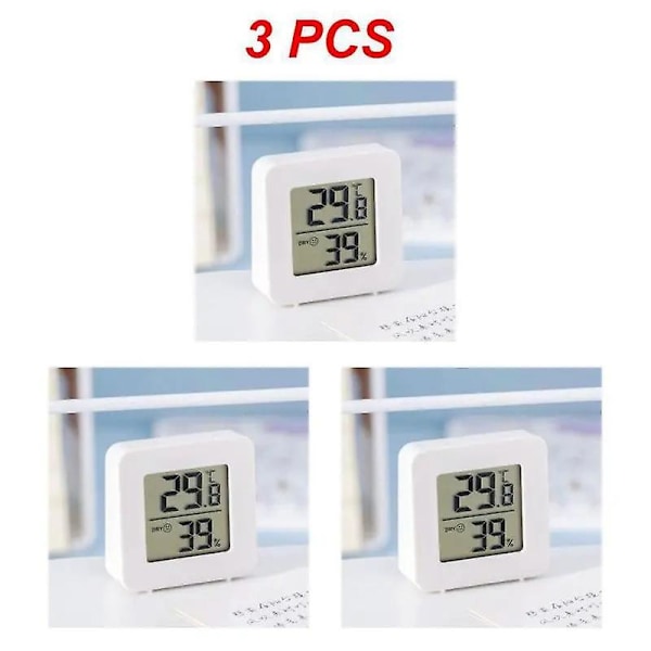 1/3/5pcs Temperature Humidity Meter Digital Lcd Digital Multi-scenario Application Home Accessories Tools Gauge Weather Station