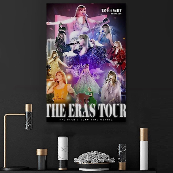 Taylor Swift the Eras Tour Swifties Hjemmedekor Gaveplakater Veggkunst Gaver Soverom Kontor Stue Perfekt for Ethvert Rom 60x90cm