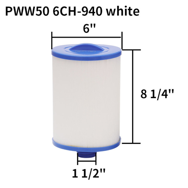 2 stk. Spa Filterpatron, til Pleatco Pww50 Hot Tub Filter Spa Filter til Unicel 6ch-940/Jacuzzi Spa Business Whirlpool Udskiftningsfilter