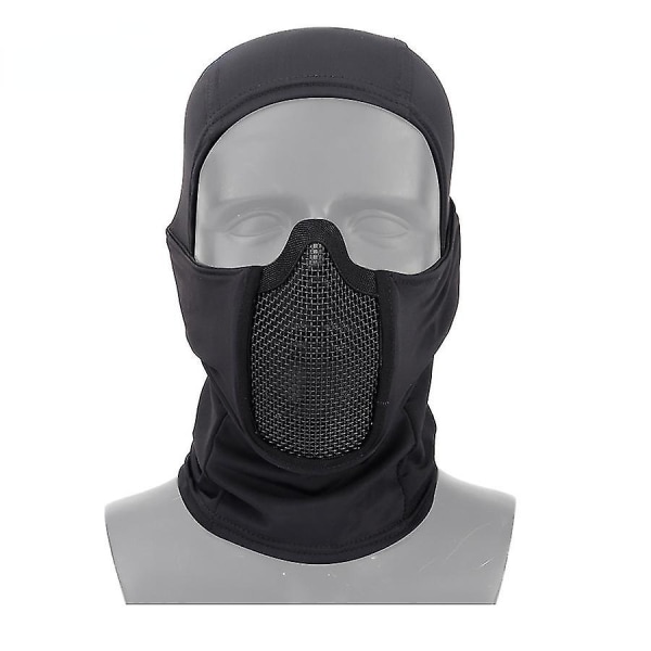 Militär taktisk hjälmmask Andningsbar luftpistol Paintball Jaktutrustning Mask Bärbar säkerhetsskytte Stridsmask