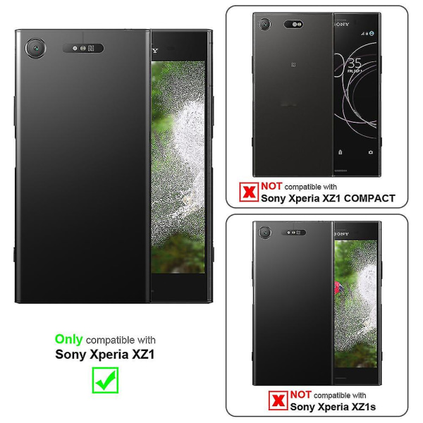 Sony Xperia XZ1 Handy Hlle Cover Etui - med Blumenmuster og Standfunksjon og Kartenfach