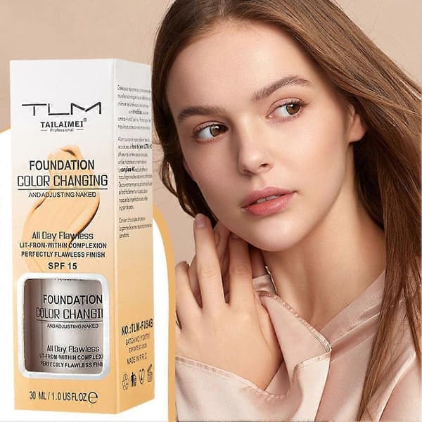 Grænseoverskridende TLM farveskiftende blush foundation 1pcs