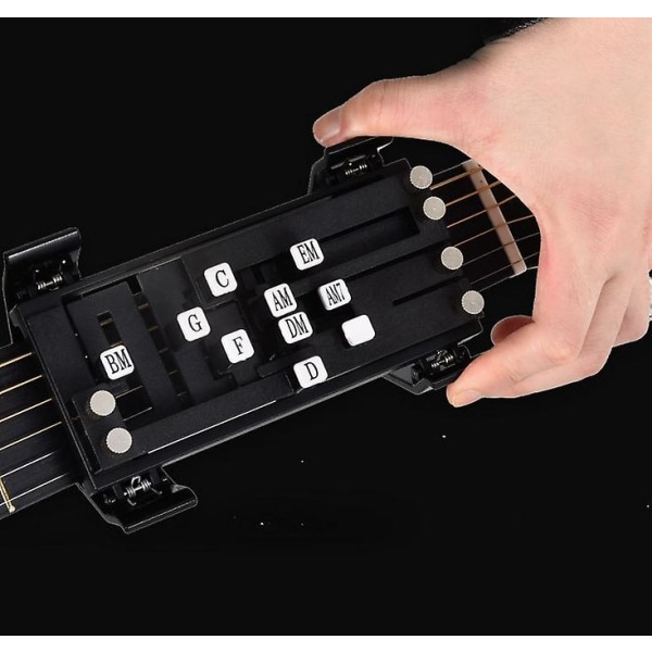 Vit uppgraderad entangents gitarrackordtränare Chord Learning Assisted Tool 25 ackord för nybörjare