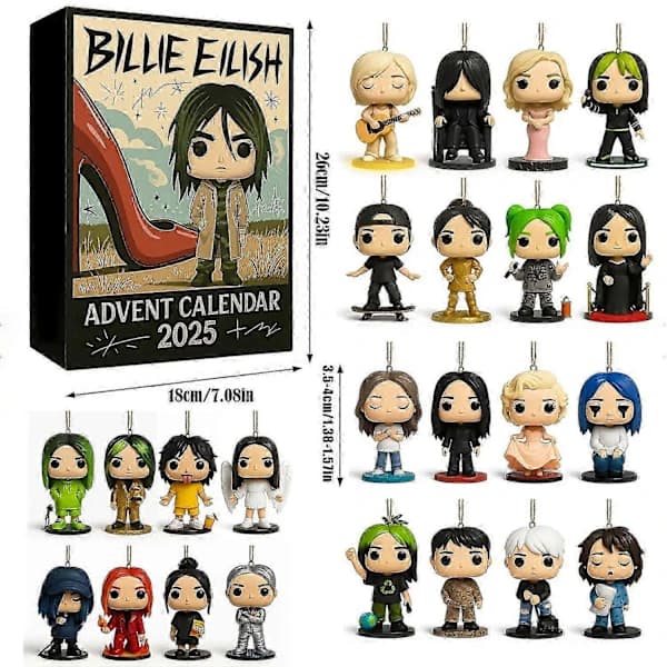 Billie Eilish julkalender blind box-present – premiumgåva