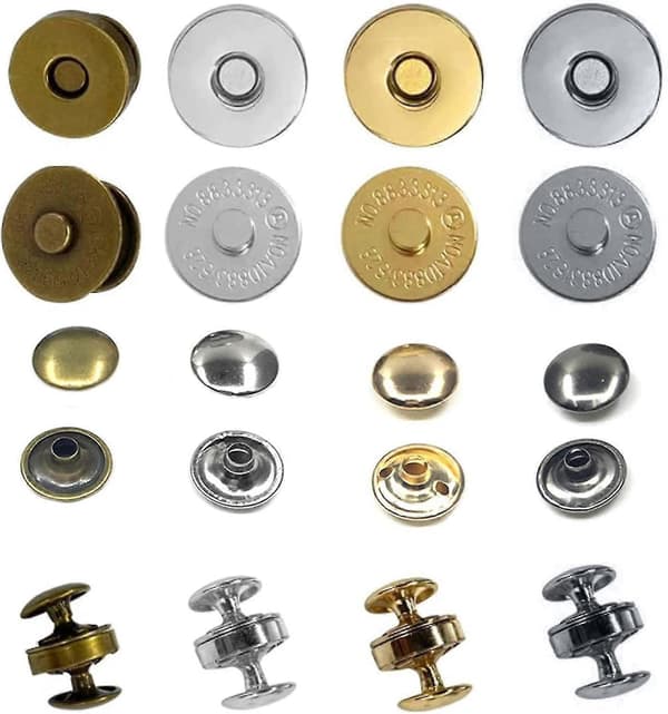 40 stycken magnetiska knappar, 18mm magnetiska tryckknappar