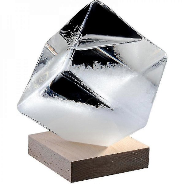 Transparent Stormglas Barometer Vandkube Vejrprognoser Glasflaske Skrivebordsdekoration Lc838