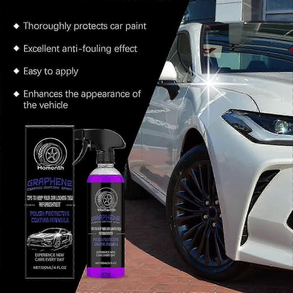 Ny modell Homonth bilglansbelegg spray vanntett og antidugg speiloverflate