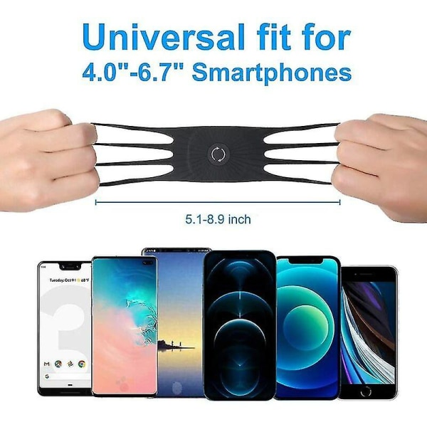 Armband för Telefon - Armband, 360 Grader Roterbar 1st Svart