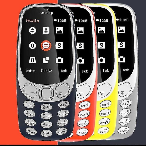 Mobiltelefon, Dual Sim, 3310 2,4 tums färgskärm