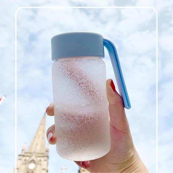 200ml/300ml Vattenkopp med Iskorn, Hög Borosilikatglas